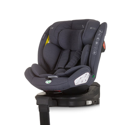 Chipolino Столче за кола 360 I-size 40-150 ТОРИНО гранит