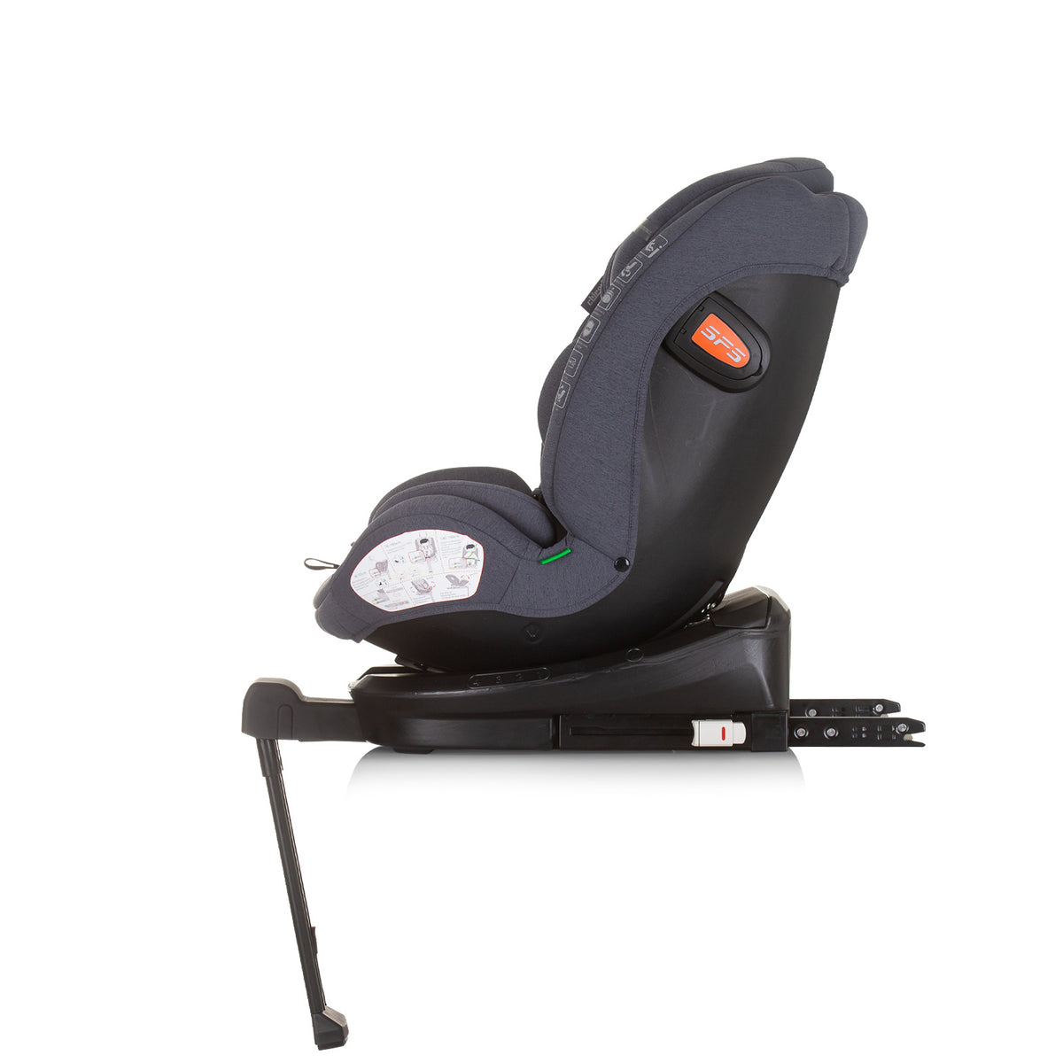 Chipolino Столче за кола 360 I-size 40-150 ТОРИНО гранит