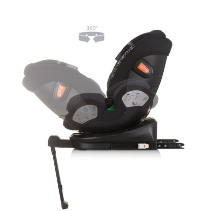 Chipolino Столче за кола 360 I-size 40-150 ТОРИНО обсидиа