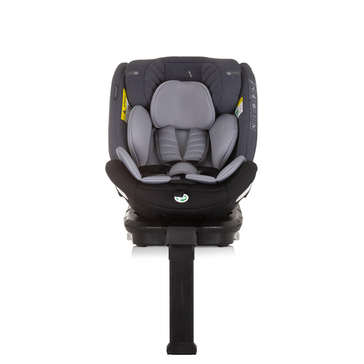 Chipolino Столче за кола 360 I-size 40-150 ТОРИНО сиво ми