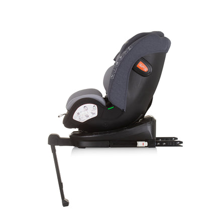 Chipolino Столче за кола 360 I-size 40-150 ТОРИНО сиво ми
