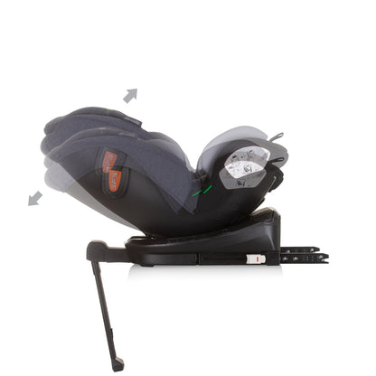 Chipolino Столче за кола 360 I-size 40-150 ТОРИНО сиво ми