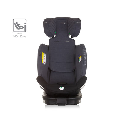 Chipolino Столче за кола 360 I-size 40-150 ТОРИНО сиво ми