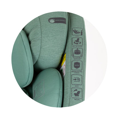 Chipolino Столче за кола 360 I-size 40-150 ТОРИНО зелено