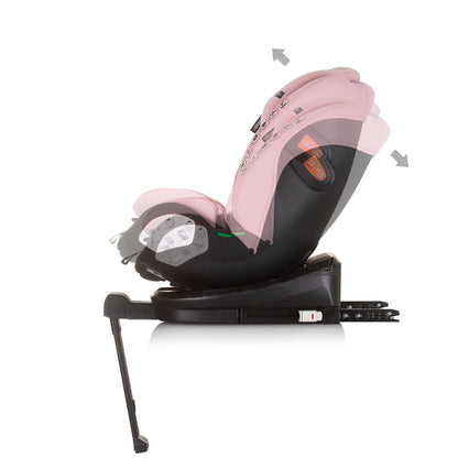 Chipolino Столче за кола 360 I-size 40-150 ТОРИНО фламинг