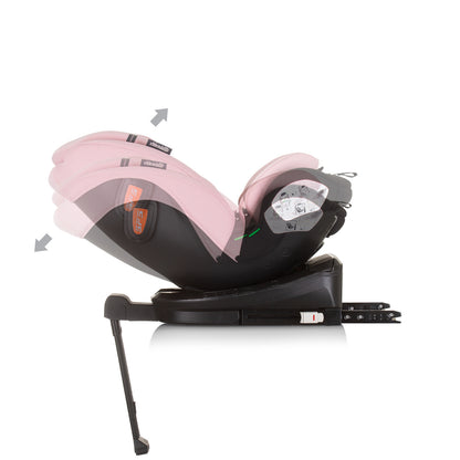 Chipolino Столче за кола 360 I-size 40-150 ТОРИНО фламинг