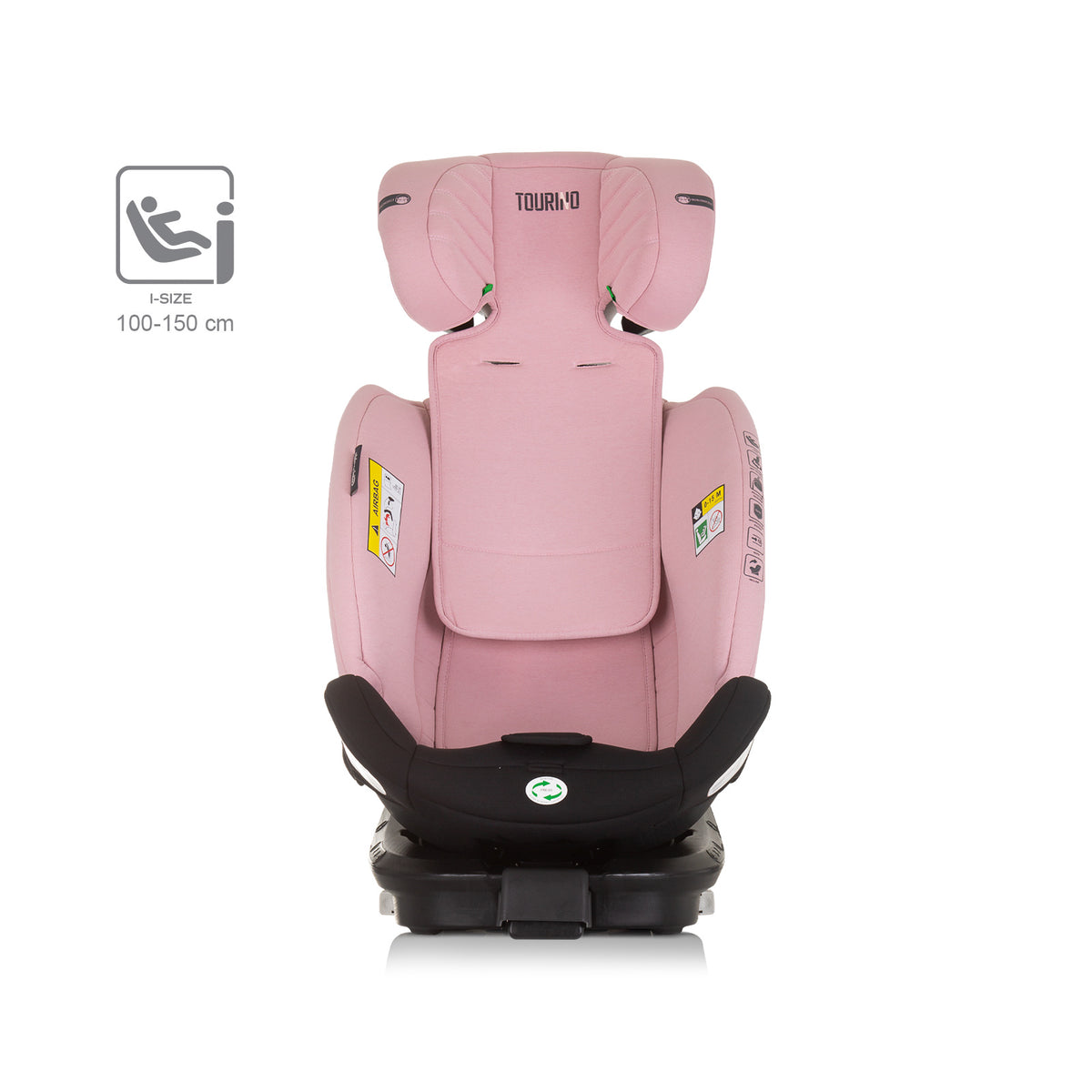 Chipolino Столче за кола 360 I-size 40-150 ТОРИНО фламинг