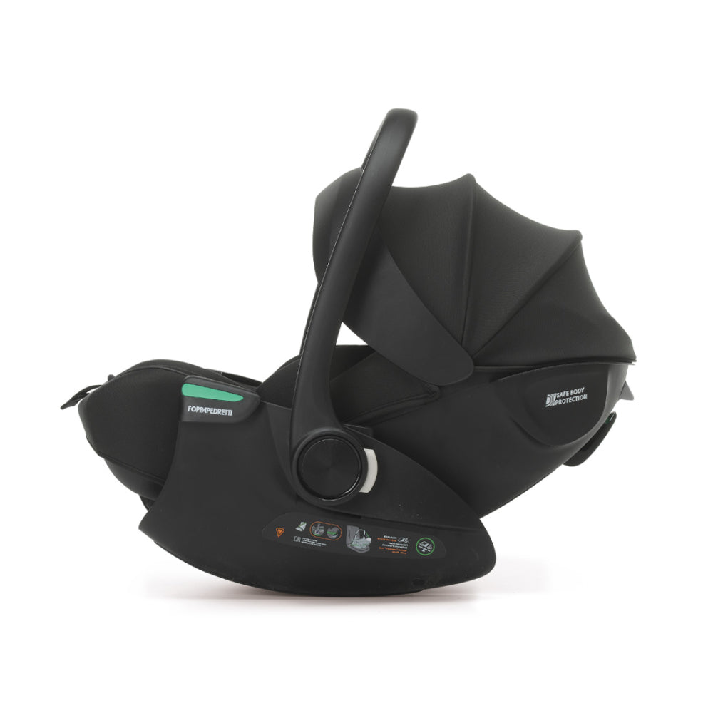 Комплект столче за кола Foppapedretti 3 в 1 Disk Grow i-Size + база Disk i-Size + столче Disk Infant i-Size ebony
