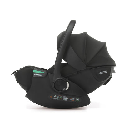Комплект столче за кола Foppapedretti 3 в 1 Disk Grow i-Size + база Disk i-Size + столче Disk Infant i-Size ebony
