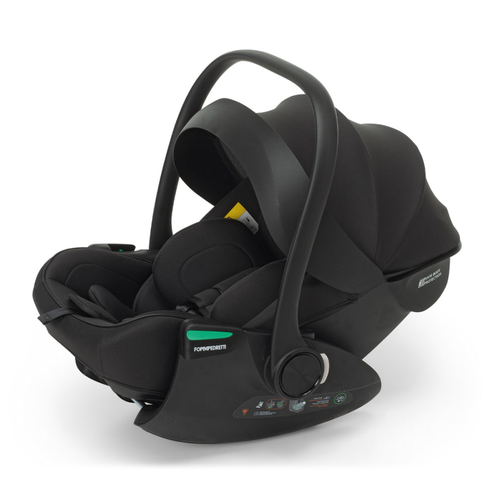 Комплект столче за кола Foppapedretti 3 в 1 Disk Grow i-Size + база Disk i-Size + столче Disk Infant i-Size ebony