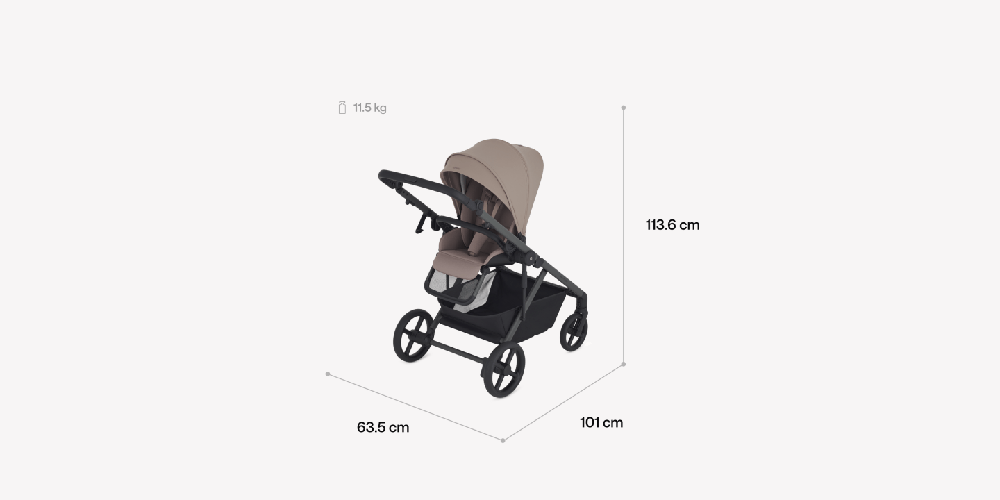 Бебешка количка Anex Modu Double 2 в 1 Rooty