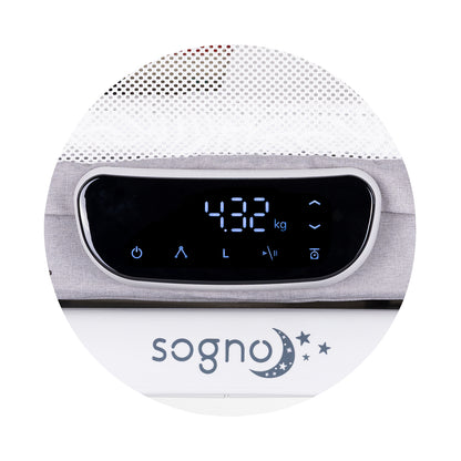 Chipolino Кошара-люлка с LED дисплей "Sogno" сива