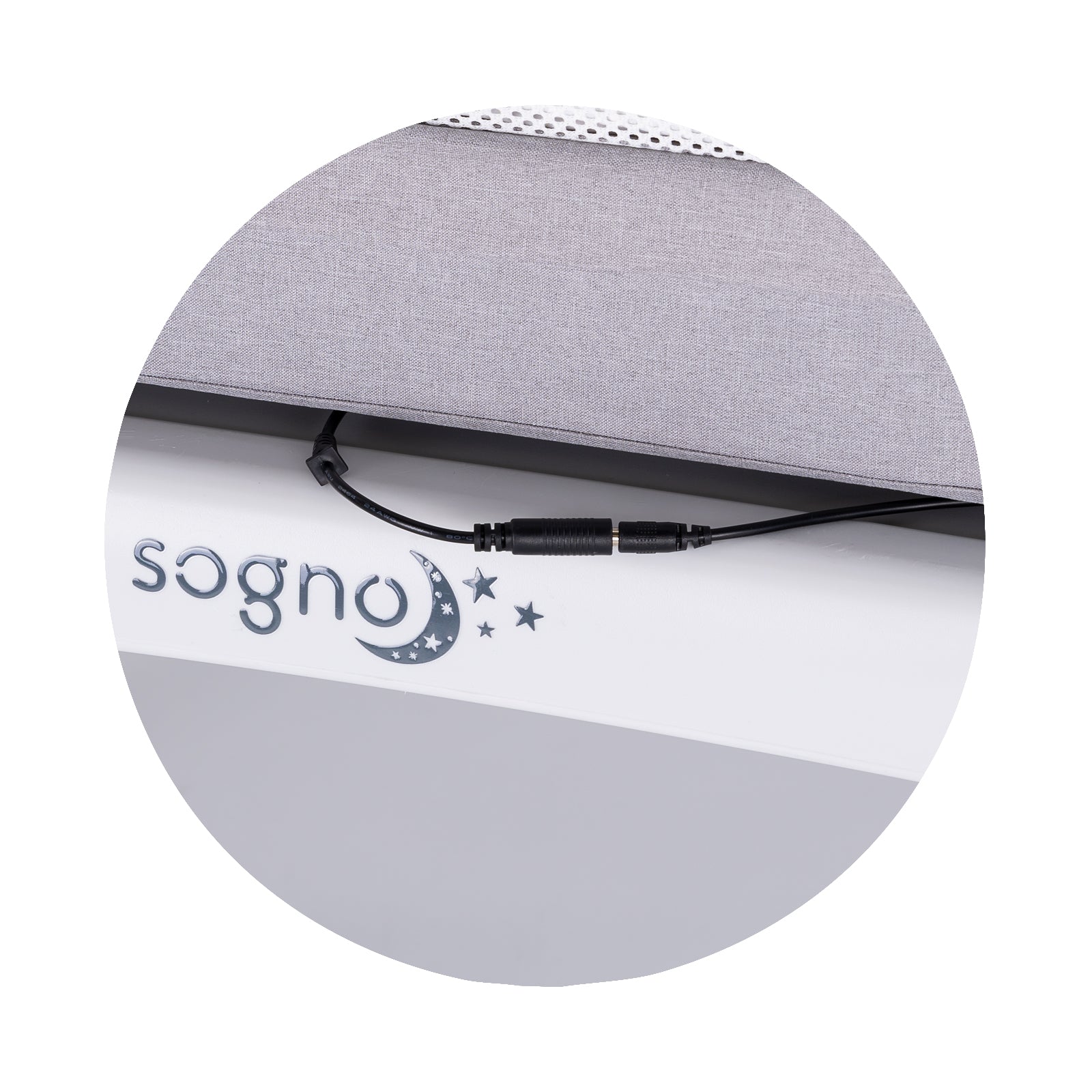 Chipolino Кошара-люлка с LED дисплей "Sogno" сива