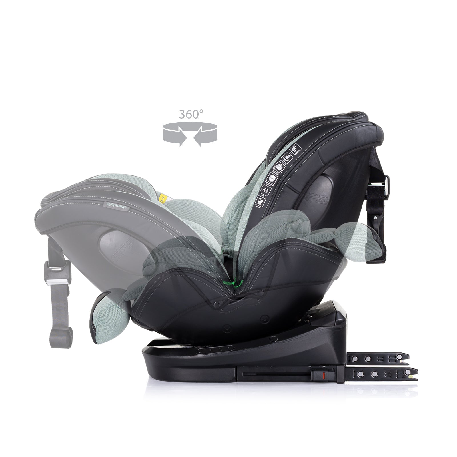 Chipolino Столче за кола360 I-size 40-150 HYPNOTIC босиле