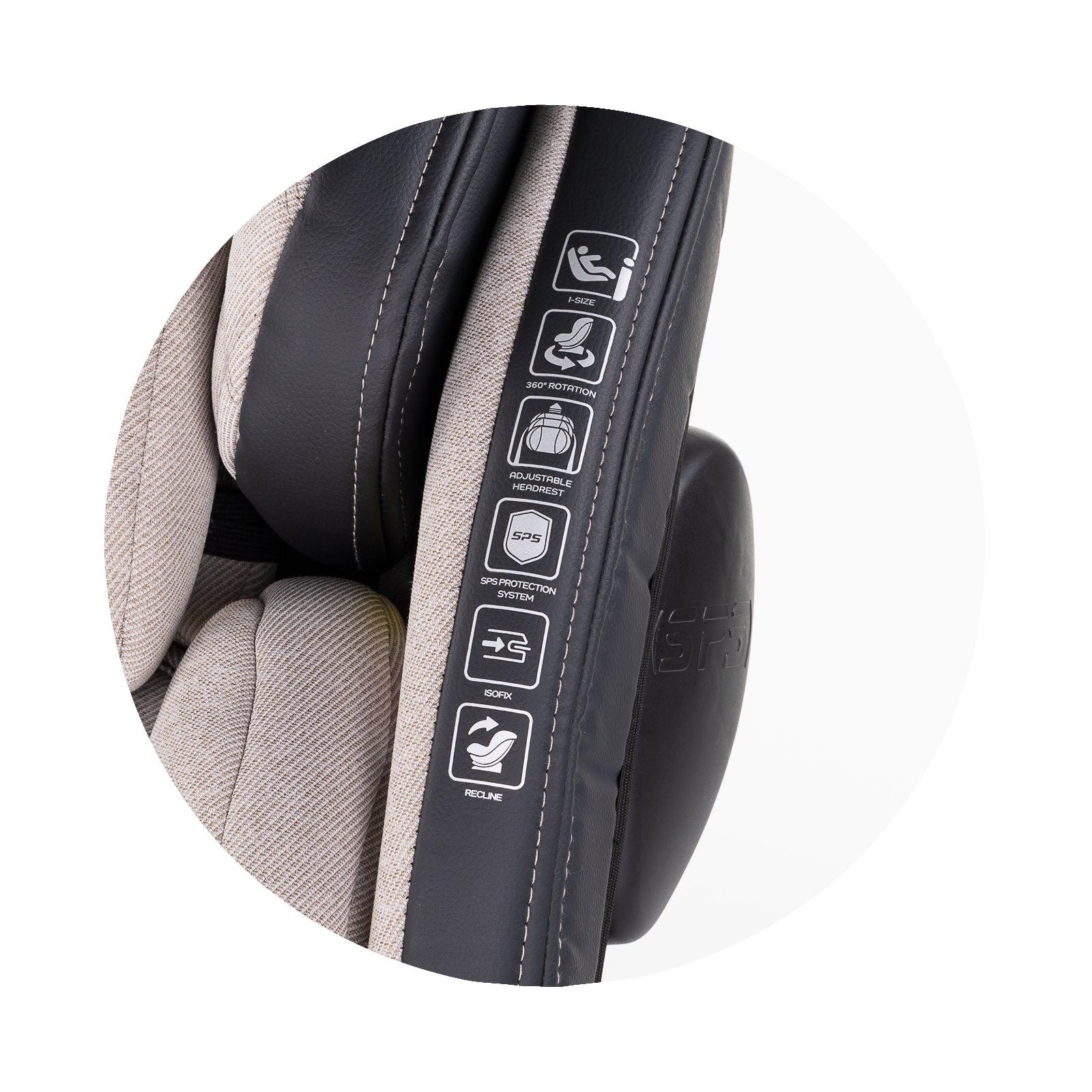 Chipolino Столче за кола360 I-size 40-150 HYPNOTIC тирами