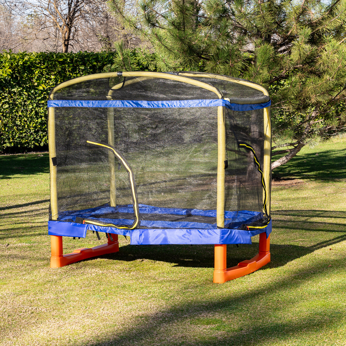 Chipolino Голям батут Playground 200 см.с пързалка син