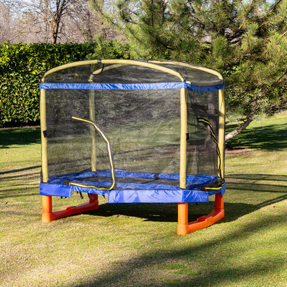 Chipolino Голям батут Playground 200 см.с пързалка син