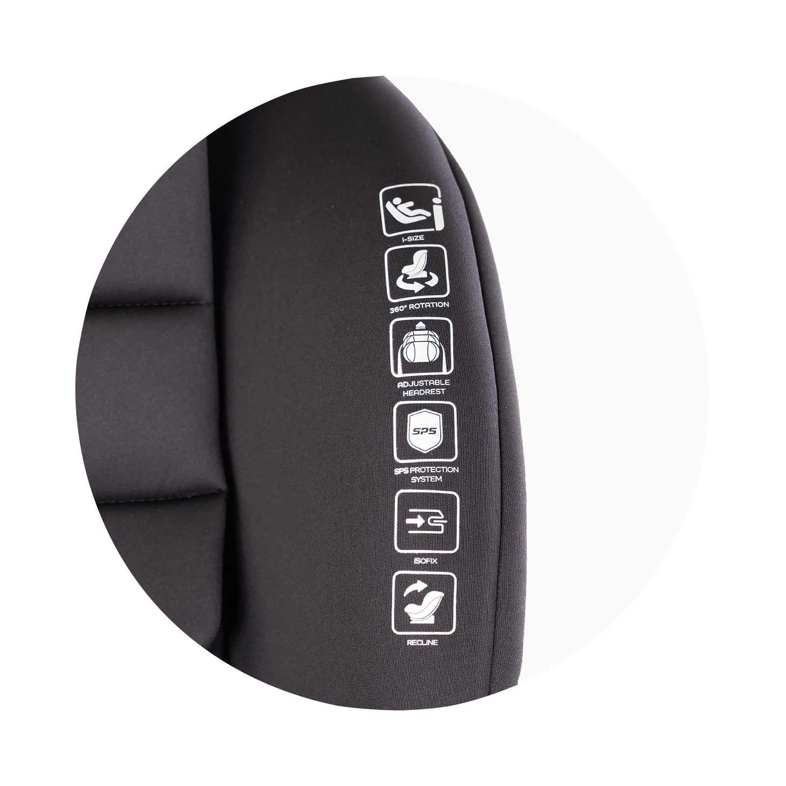 Chipolino Столче за кола 360 I-size 40-150 PREMIUM къпина