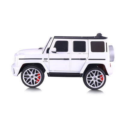 Chipolino Джип Mercedes AMG G63 бял, EVA гуми, кожена