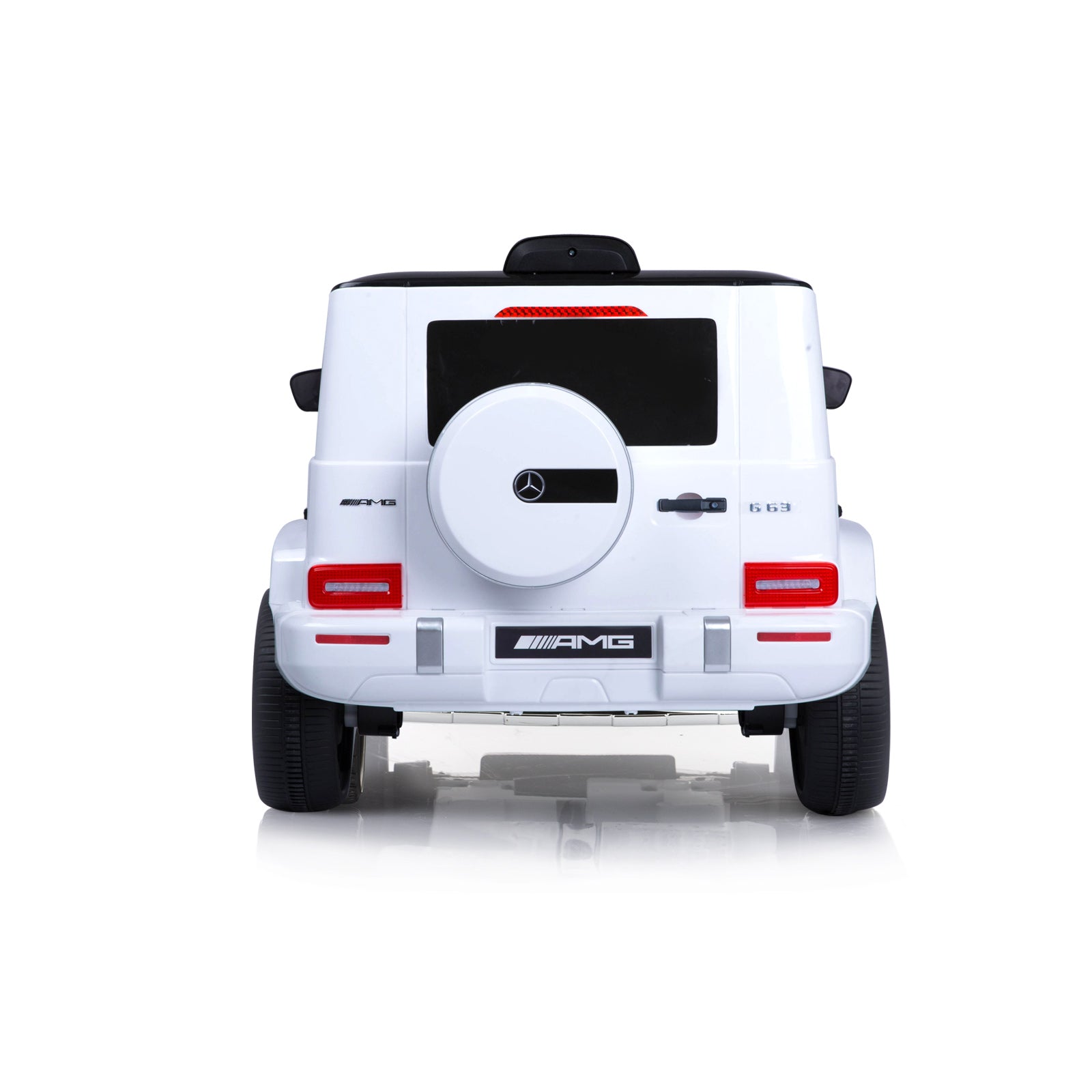 Chipolino Джип Mercedes AMG G63 бял, EVA гуми, кожена