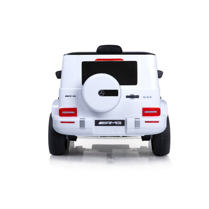 Chipolino Джип Mercedes AMG G63 бял, EVA гуми, кожена