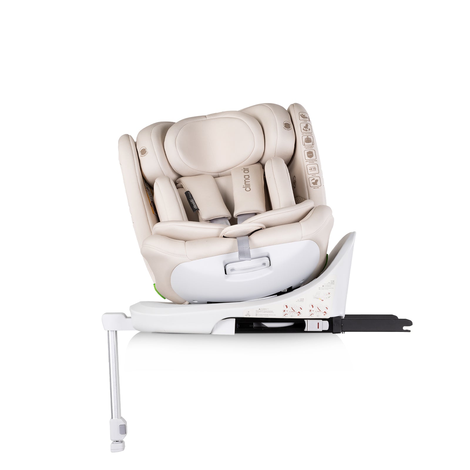 Chipolino Столче за кола360 I-size 40-150 CLIMA AIR бишко