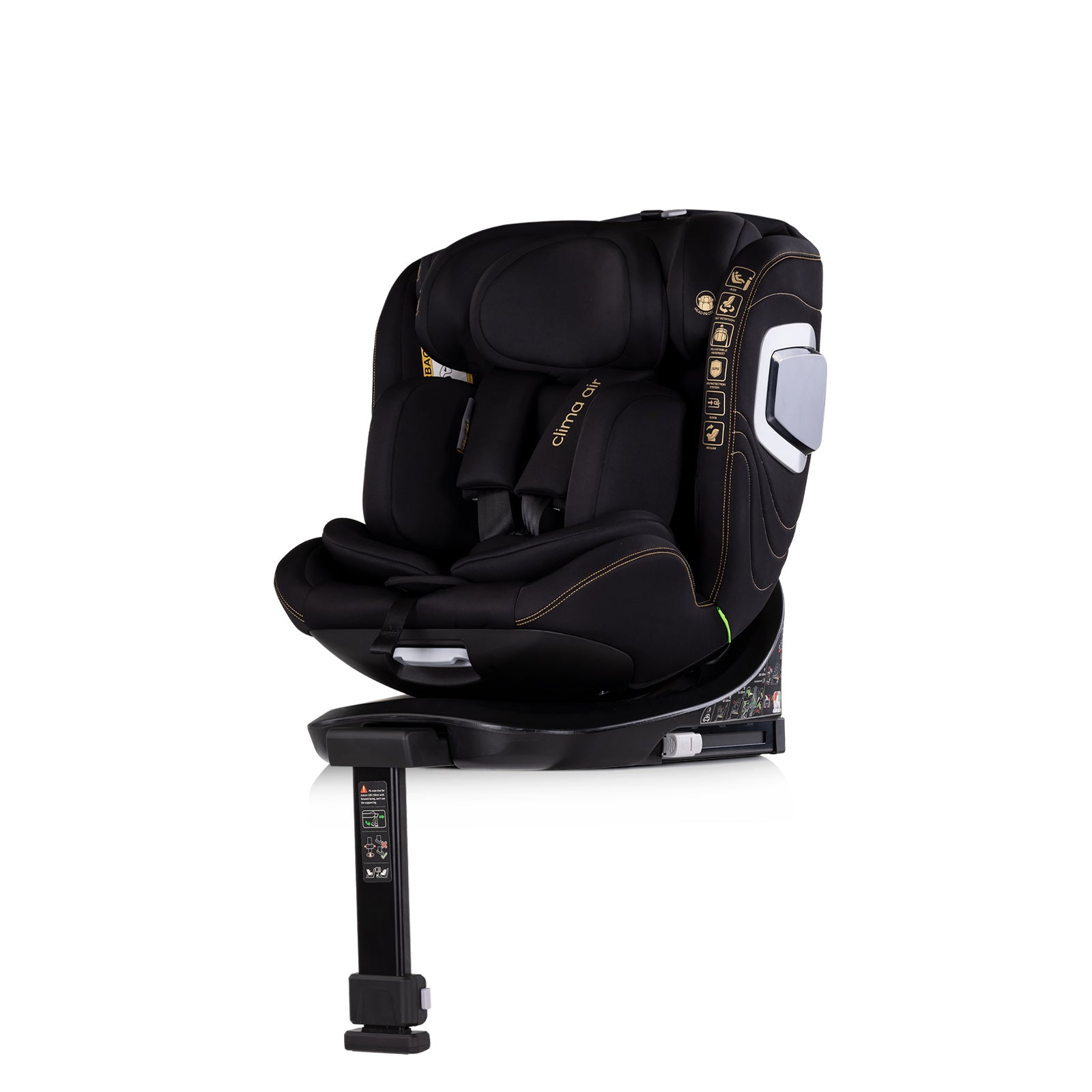 Chipolino Столче за кола360 I-size 40-150 CLIMA AIR къпин