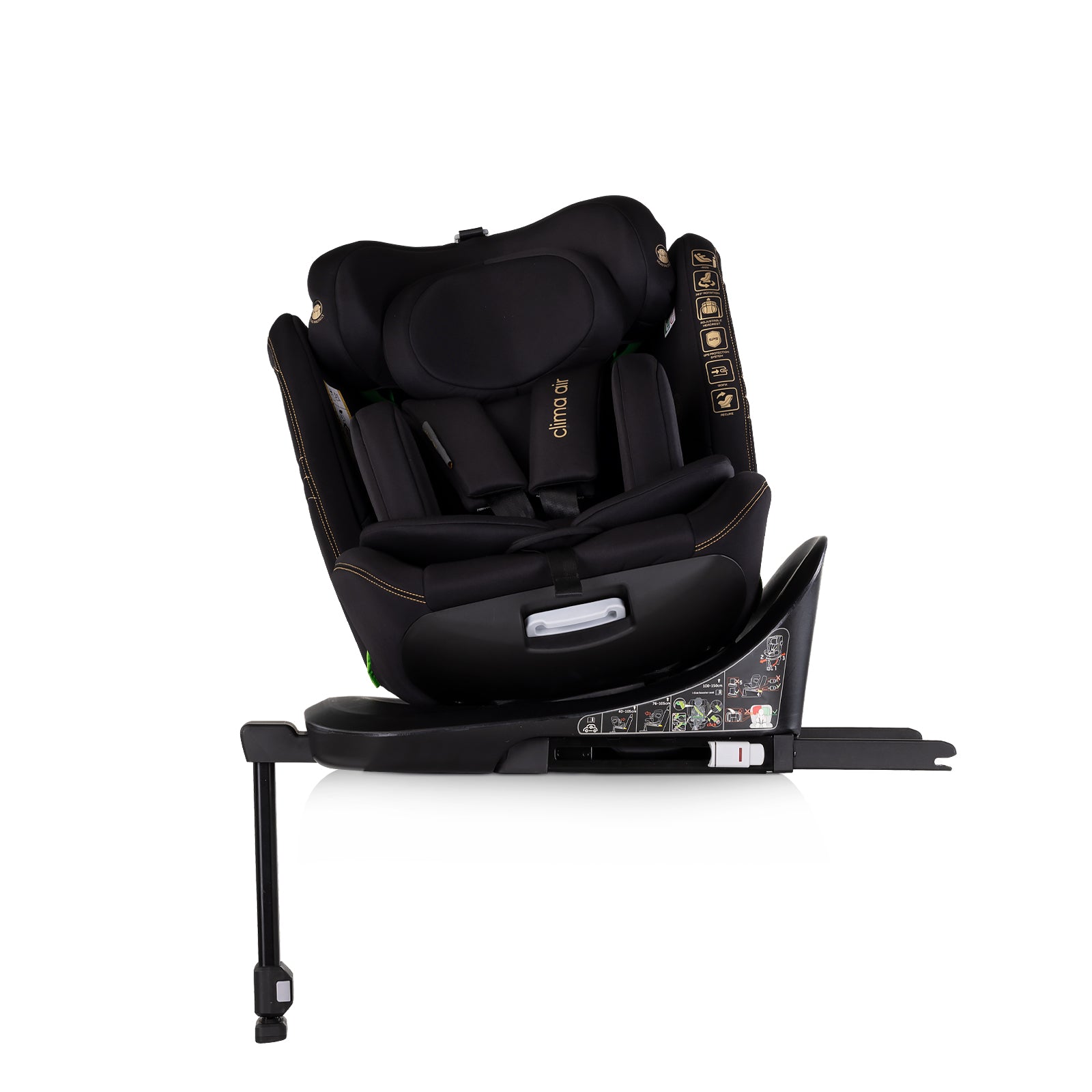 Chipolino Столче за кола360 I-size 40-150 CLIMA AIR къпин