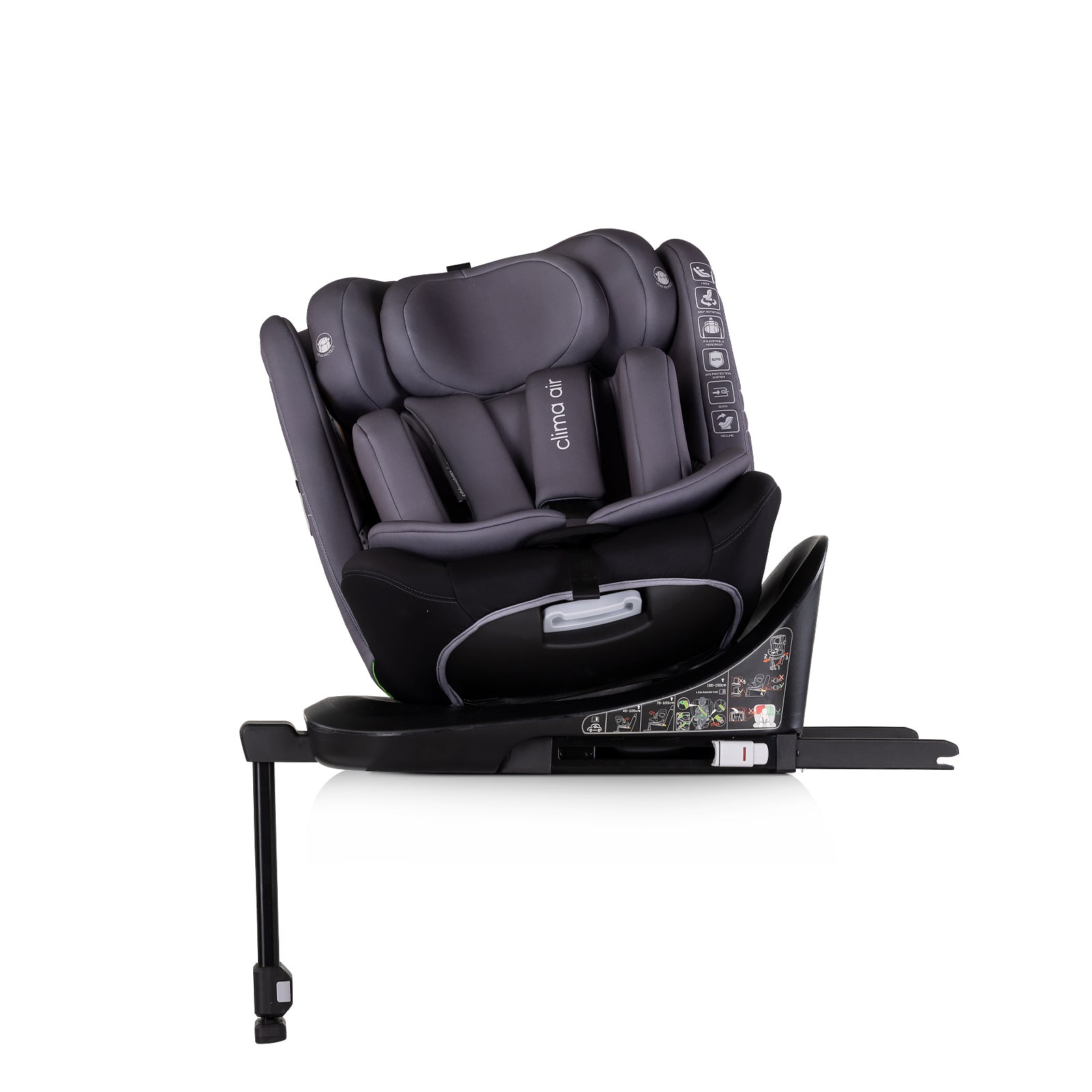 Chipolino Столче за кола360 I-size 40-150 CLIMA AIRантрац