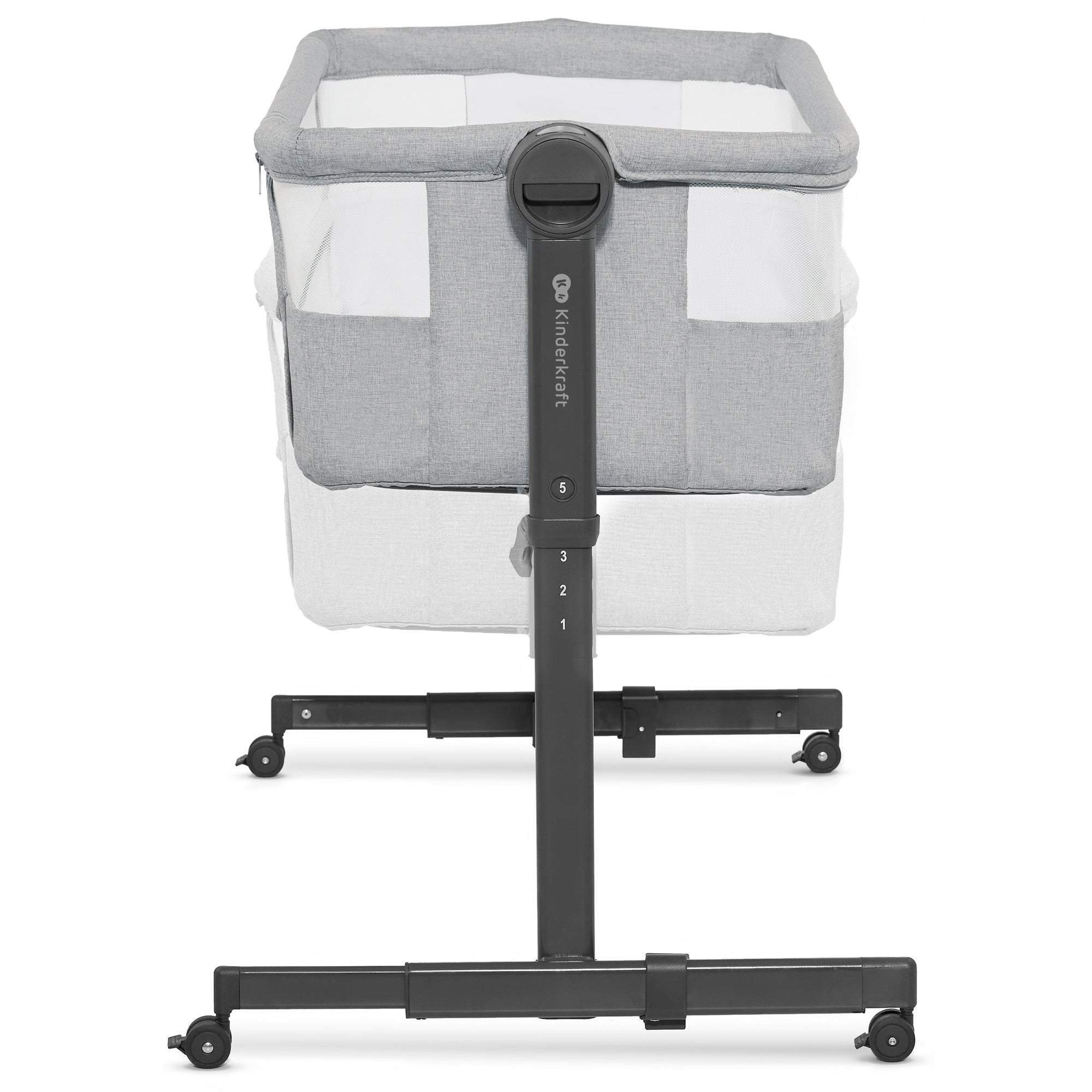 KinderKraft NESTE UP 2 бебешка кошара LIGHT GREY