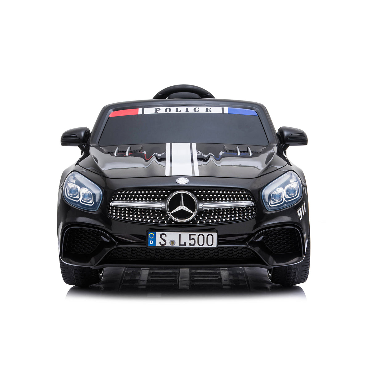 Chipolino Електрическа кола Police Mercedes SL500 черна