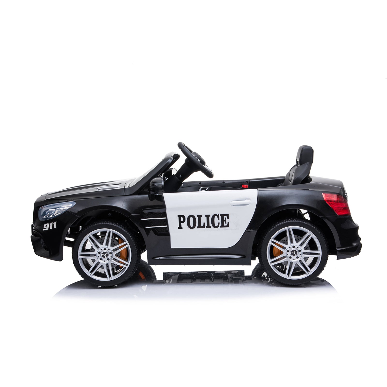 Chipolino Електрическа кола Police Mercedes SL500 черна