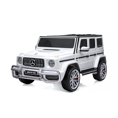Chipolino Eл.джип MERCEDES G63 за две деца бял EVA