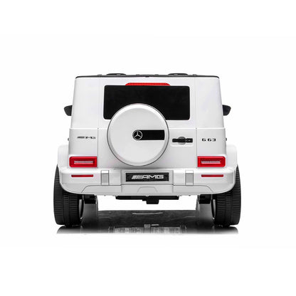 Chipolino Eл.джип MERCEDES G63 за две деца бял EVA