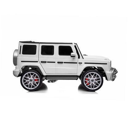 Chipolino Eл.джип MERCEDES G63 за две деца бял EVA