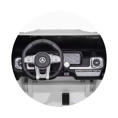 Chipolino Eл.джип MERCEDES G63 за две деца бял EVA