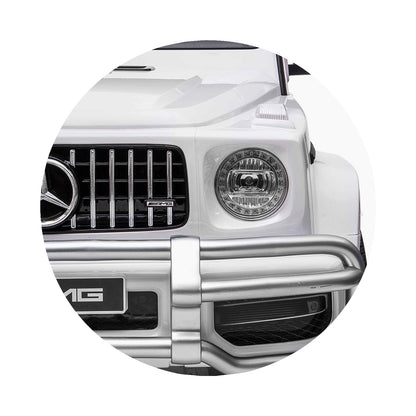 Chipolino Eл.джип MERCEDES G63 за две деца бял EVA
