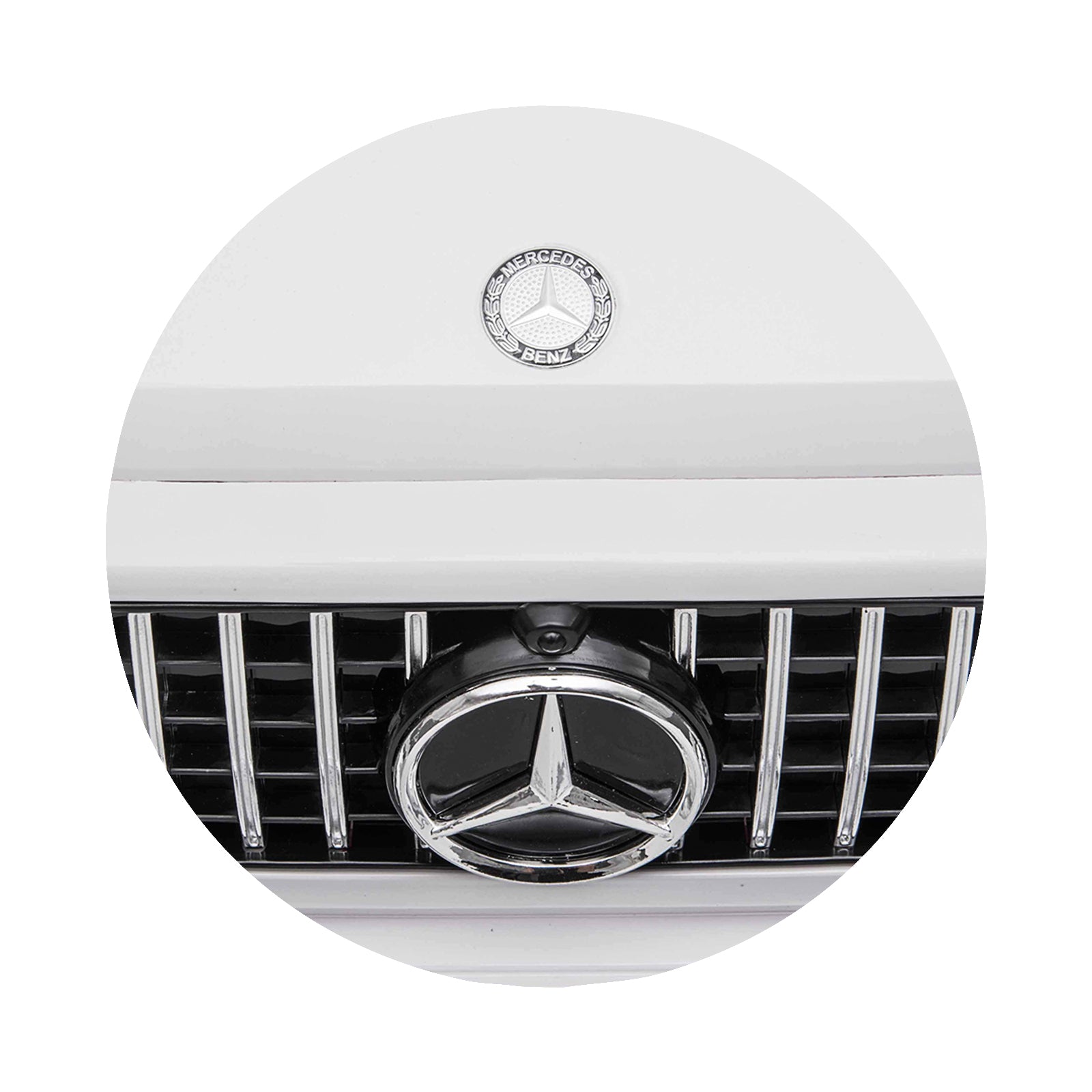 Chipolino Eл.джип MERCEDES G63 за две деца бял EVA