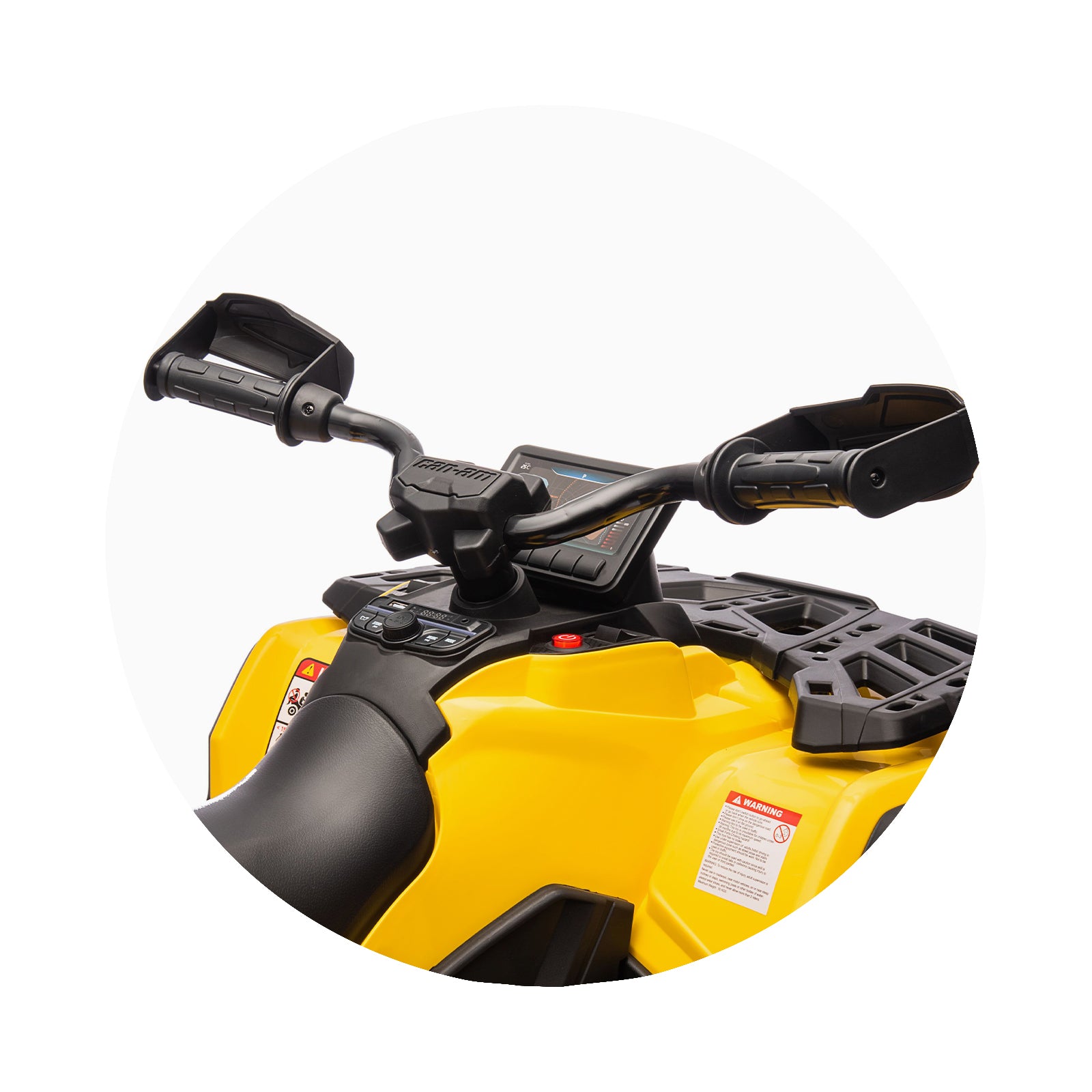 Chipolino Електрическо ATV CAN AM OUTLANDER жълто EVA гуми