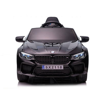 Chipolino Електрическа кола BMW M5 черна, EVA гуми, кожена