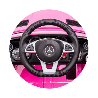 Chipolino Електрическа кола Mercedes Benz SLC300 LUX розова