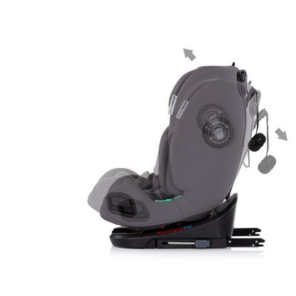 Chipolino Столче за кола360 I-size40-150 Techno iGROW сив