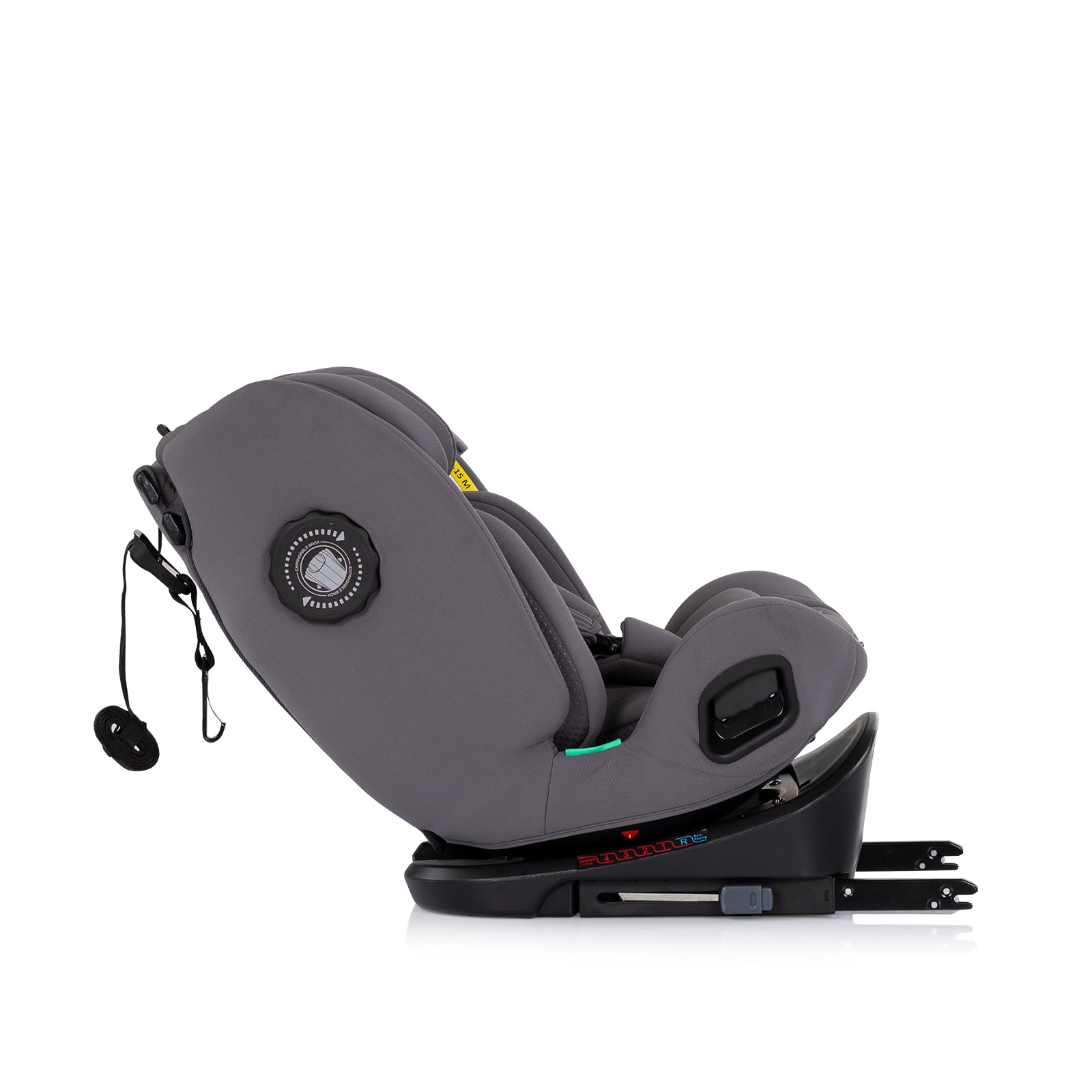 Chipolino Столче за кола360 I-size40-150 Techno iGROW сив