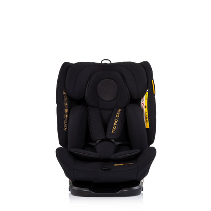 Chipolino Столче за кола360 I-size40-150 Techno iGROW чeр