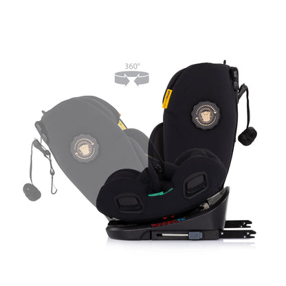Chipolino Столче за кола360 I-size40-150 Techno iGROW чeр