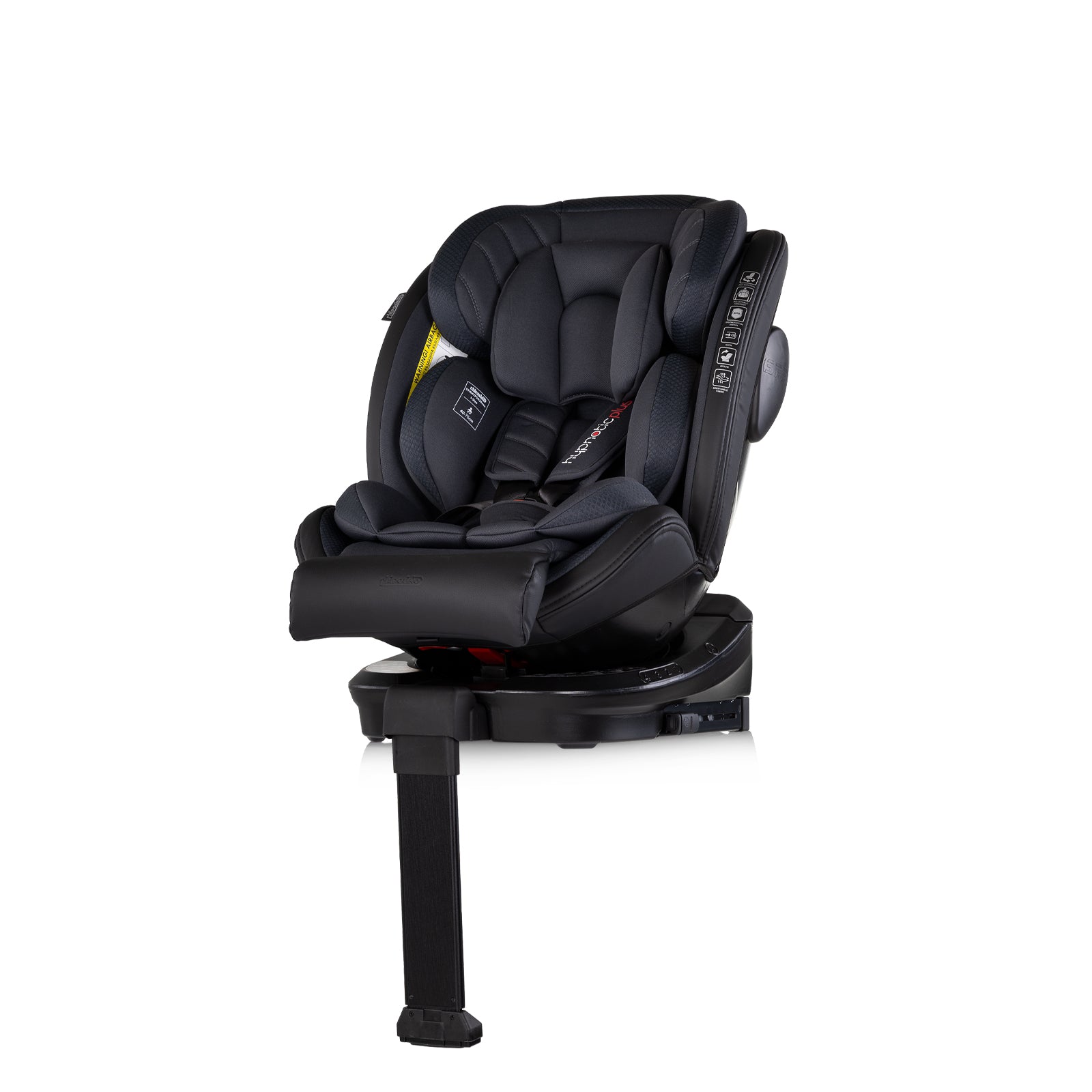 Chipolino Столче за колаI-size 40-150 HYPNOTIC PLUSт.сиво