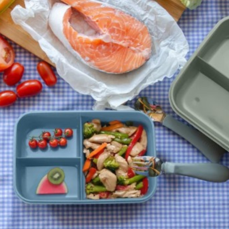 4430 Nuvita голяма кутия за обяд 1000 мл Powder Blue