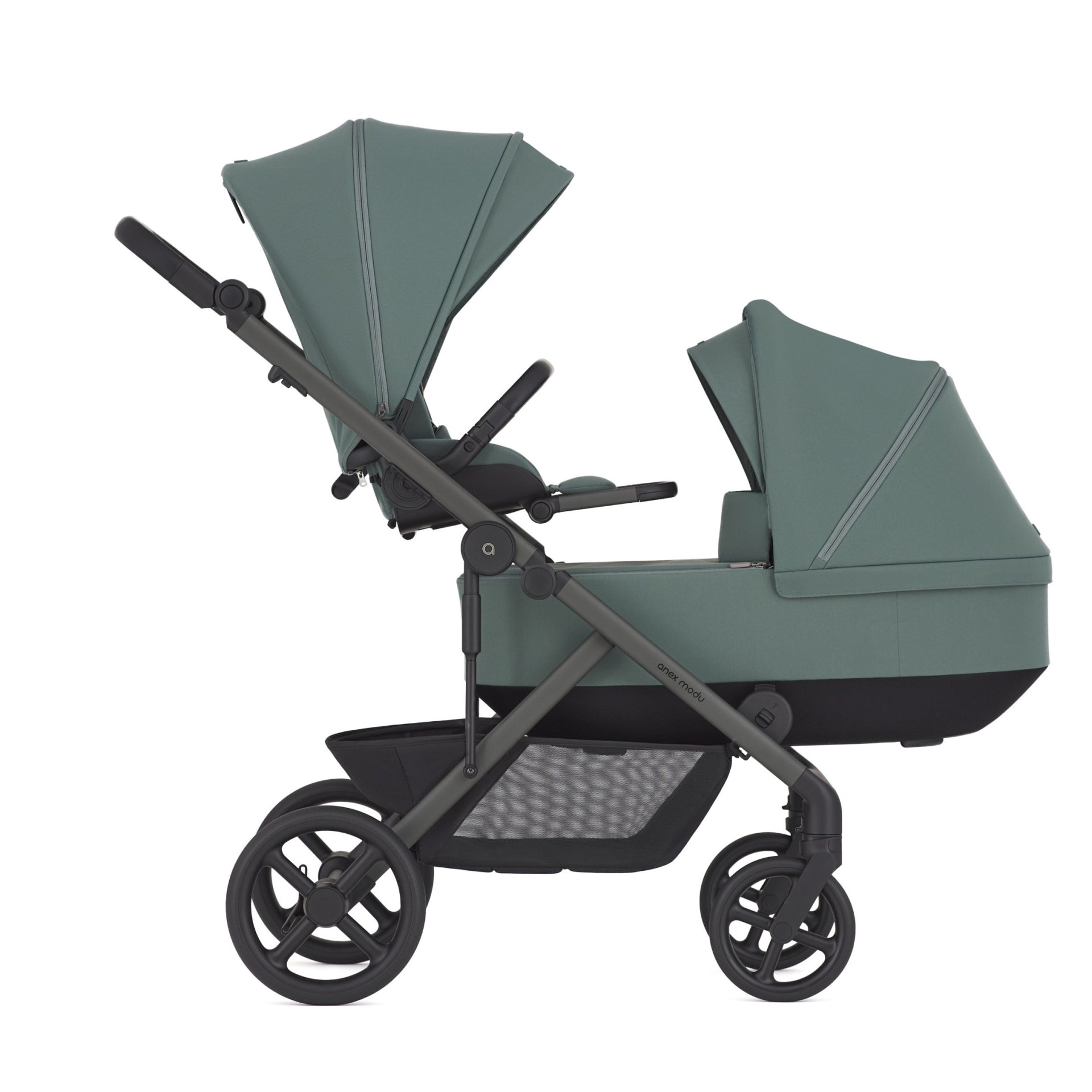 Бебешка количка Anex Modu Double 2 в 1 Greeny