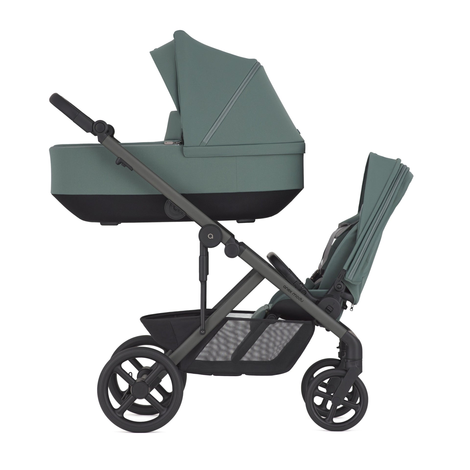 Бебешка количка Anex Modu Double 2 в 1 Greeny