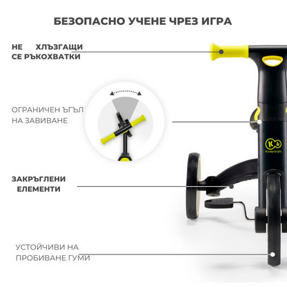 Kinderkraft триколка 3в1 4TRIKE black